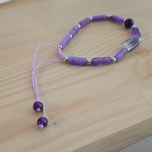 Purple Beaded Bracelet